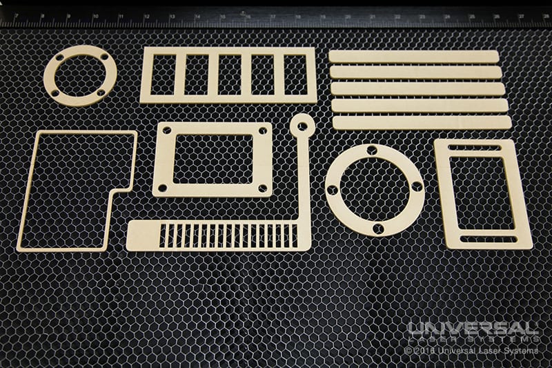 parts produced with custom laser cutting services